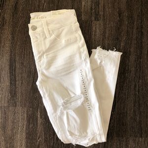 AE white hi rise jegging